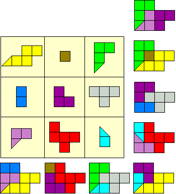 magisch vierkant F pentomino